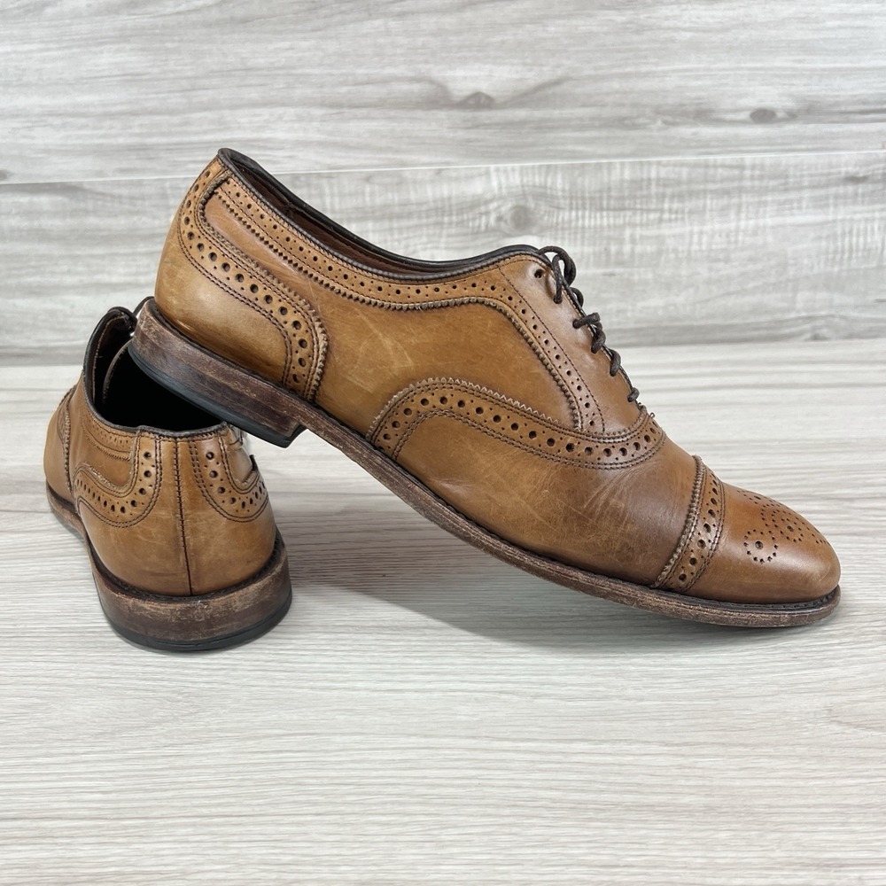 Allen Edmonds 'Strand' Cap Toe Oxford Dress Shoes Men's 11 D 1635 Walnut Brown